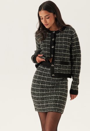 VILA Audrey Check Knit Skirt Vaatteet