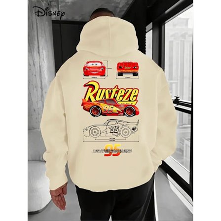 Disney Herr 95 Lightning McQueen Hoodie Bilar Film Tröja Herr Bilar Film Hoodie