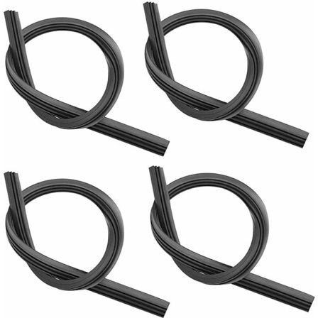 4 stk. Gummi Udskiftnings Viskerblade, 800 mm Universelle Vinduesvisker Strips, Udskiftningsgummi