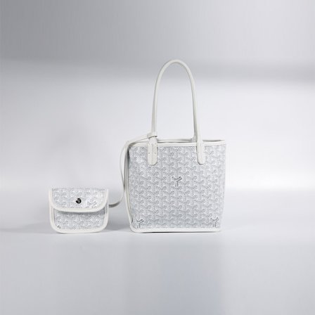 Mini tote bag dobbeltsidig mor-og-barn handleveske mini skulderveske dameveske liten