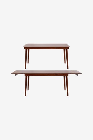 Loft24 - Spisebord Waterloo 150 med forlengelse - Brun - Spisebord - Fra Homeroom
