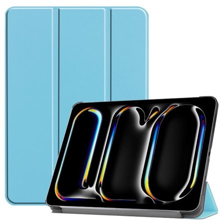 Etui for iPad Pro 11 (2024) - Tri-fold Stativ Tablettdeksel - Lyseblå