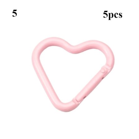5 stk Spring hjerte-ring spænder karabinhage 5 5