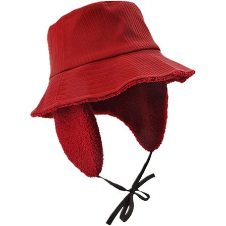 Talven vedenpitävät Yetsye-ämpärihatut naisille, sadelakki korvaläpillä, naisten polar fleece -cloche-lakit, tyttöjen kalastuslakki