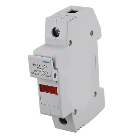 Rt18-32x Ac 32a 1 Pole 10x38mm Din Skinne Montering Sikring H