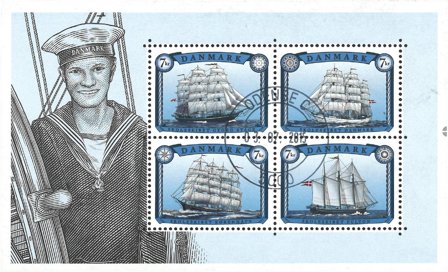 Danmark sejlskibe - 2015 - Stemplet