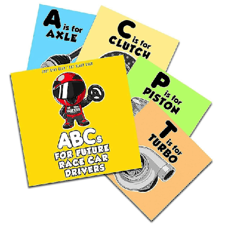 ABC'er til fremtidens racerkørere - ABC-bog, babybog, småbørnsbog, børnebog