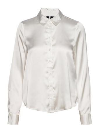 Vmnoa Ls Shirt Wvn Ga Noos White Vero Moda