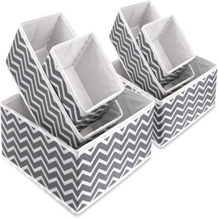 Förvaringslåda i tyg Vikbara Garderobslådor Avdelare Klädskåp Byrå Organiserare Hopfällbar Tyg Lådinsats Kub Korgar Behållare