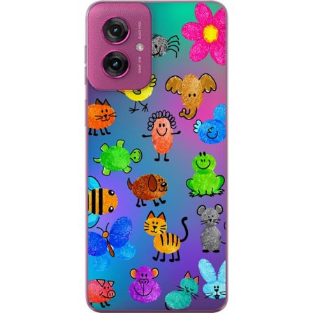 Kompatibel Mobilcover til Motorola Moto G55 Little Scribble Friends