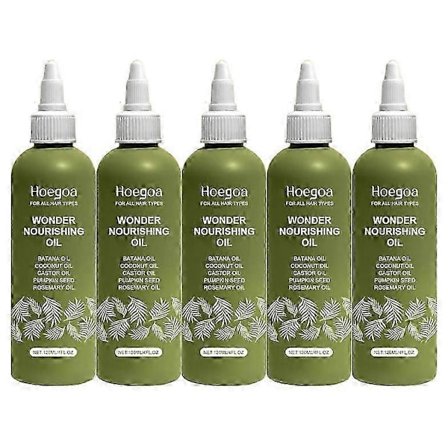 Høy kvalitet 1-5 stk Batanaolje for hårvekst, nærende olje for tynt hår og hodebunn med ricinus- og rosmarinolje for alle hårtyper