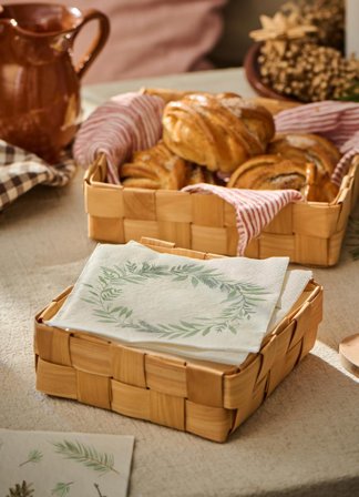 Ib Laursen Servietter Grønn Krans 20stk