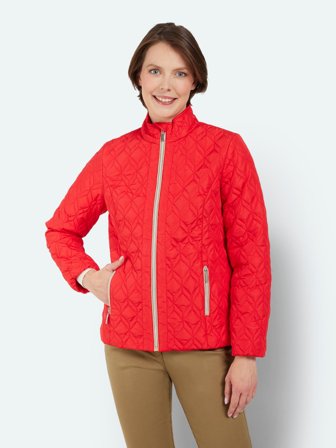 BRANDTEX - Jakke - Neon Rød - Quiltet