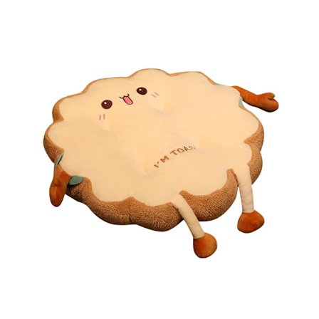 Sød Blød Plys Toast Pude Dukke Pude til Børn og Voksne Gaver