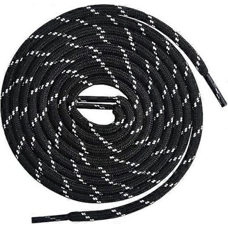 Runde Arbeidsstøvel Snørebånd Kraftige, Slitesterke Sko-lisser for Fotturer, Gåing, Utendørsstøvler og Vernesko