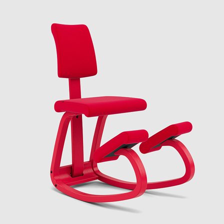 Variable Plus Monochrome, Varier Furniture, Kneeling chair with backrest