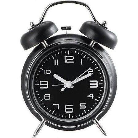 Superhøy vekkerklokke for voksne som sover tungt, stille uten tikking