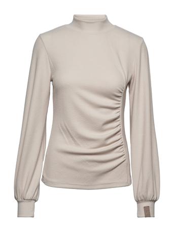 Lnandy Rib Turtleneck Beige Lounge Nine
