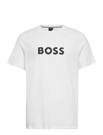 T-Shirt Rn Underwear Night & Loungewear Pyjama Tops Vit BOSS