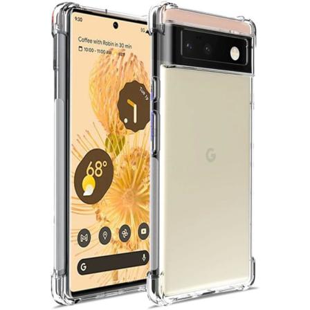 Google Pixel 6 Stötdämpande Silikon Skal Shockr Transparent