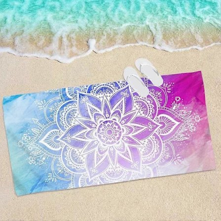 Boho Mandala Surf Poncho Mikrofiber Badhandduk Torkmatta Ups Strandhanddukar Överdrag Kvinnor Snabbtorkande Strandhanddukar Vuxen