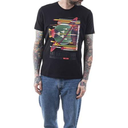 Alpha Industries, Koszulka męska Nasa Grand Tour 116504 03 Czarny, Mężczyzna, Rozmiar: M