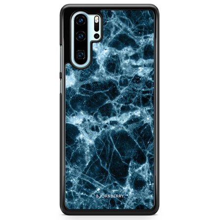 Bjornberry Hårdskal Huawei P30 Pro - Blå Marmor