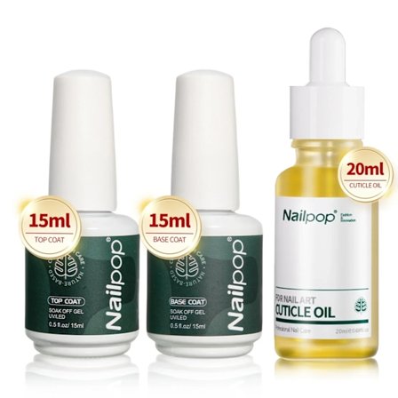 Nailpop Nagel Dehydrator och Primer Syrafri Naturlig Nagel Förberedelse för Akryl och UV Gel Nagellack Snabbtorkande Överlägset Bindningsset