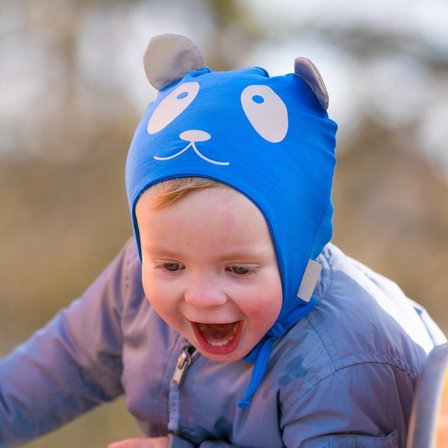 Morild Bambus Funkle Babylue m/snøring_Blå bambusviskose