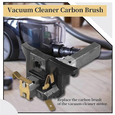 4 stk Støvsuger Elektrisk Motor Kullbørster Tilbehør Husholdningsrengjøringsverktøy Del