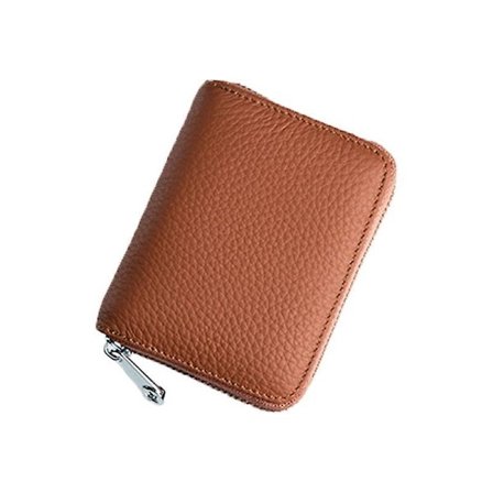 Fashion Business Card Holder Blocking Bank Credit Cards Id Case Zipper Bag Wallet Organizer For Women Men