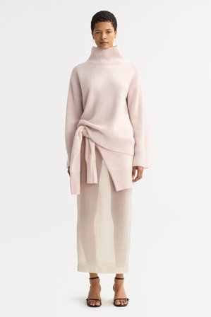 Soft Goat - Boyfriend turtleneck - XS - Powder