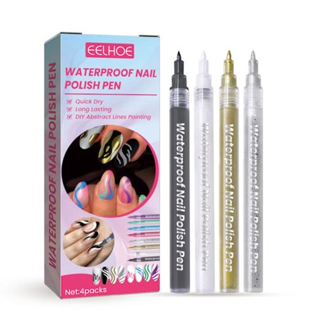 Nagelpenna Nail Art Graffiti Pen Liner Nail Point Snabbtorkande målningspenna för nail art manikyrverktyg