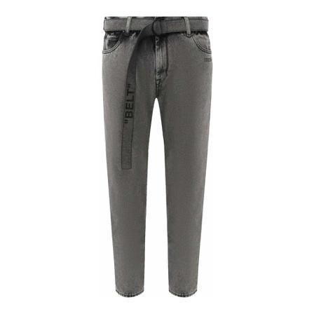 Off White, Slim-fit Jeans Grijs, Heren, Maat:W34