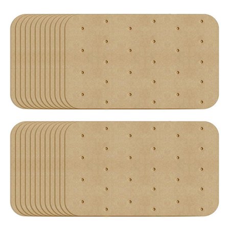 Airfryer-innlegg, engangs non-stick bakeinnleggspapir for jevn dampsirkulasjon, design med forberedte hull ideelt for større airfryere, mat