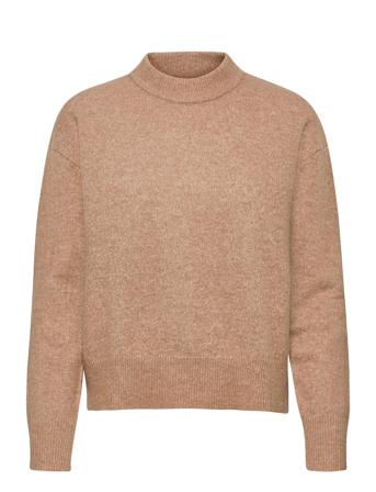 Anour O-N 7355 Pullover Striktrøje Beige Samsøe Samsøe