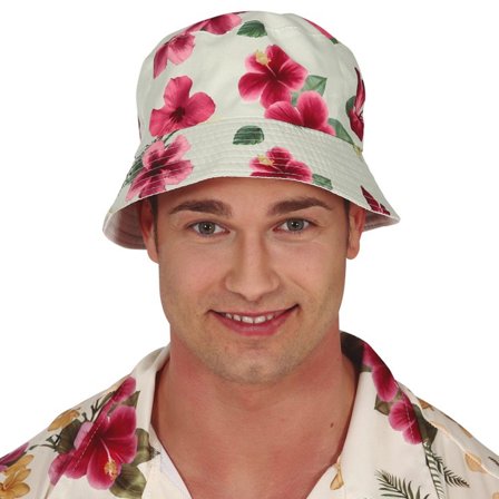 Hawaiihatt Blommor - Partyninja.se