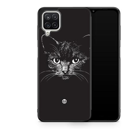 Bjornberry Skal Samsung Galaxy A12 -svart/vit Katt