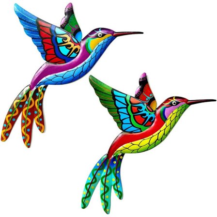 Kolibri veggdekor, metall kolibri veggdekor