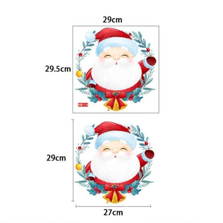 Juletoilet-klistermærke Xmas Wall Decal STYLE 8 STYLE 8