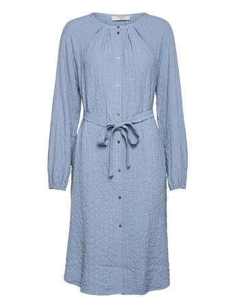 Crenga Shirt Dress Blue Cream