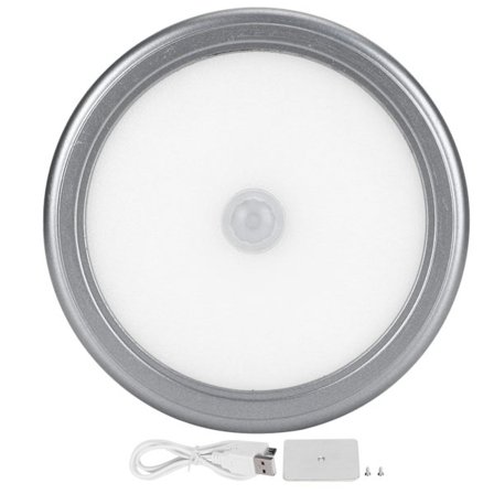 Dæmpbar USB Genopladelig Kropsinduktions Natlampe til Skab Garderobe Trapper Soveværelse