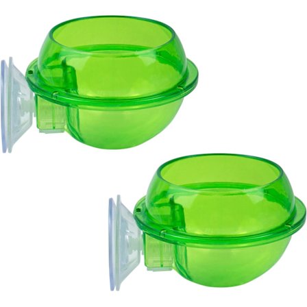 2 Pak Reptiler Sugekop Foder Chameleon Fodring Mad Cricket Skål Vandskål Gecko Hylde Forsyninger Tilbehør til Firben Skægget Drage