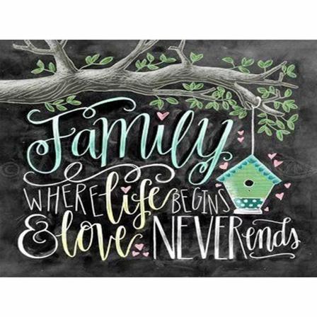 Full 5d Diy Diamond Painting Cross Stitch Family Rhinestone Brod Som På Bilden 1 20x30cm