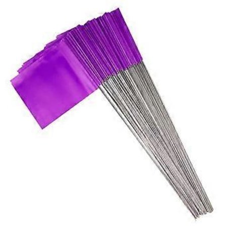 100 kpl merkintäliput nurmikon lippumerkit vedenpitävät haalistumattomat laajalti käytetyt PVC-maisemaliput sprinkleriliput