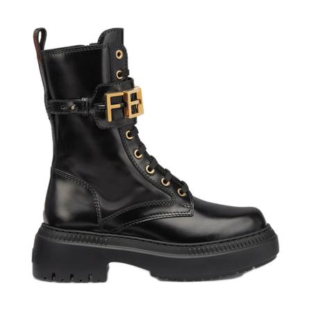 Fendi, Boots Zwart, Dames, Maat:38 EU