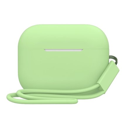 2.0mm AirPods Pro 2 silikonikotelo hihnalla - Matcha Vihreä