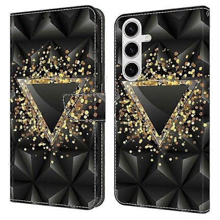 Telefondeksel for Samsung Galaxy S25, PU Lær Lommebok Deksel med Stativ-Perfekt