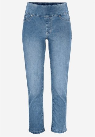 Cellbes of Sweden - Superkomfortabel ankeljeans i denim i lyseblå denim for damer i størrelse 52