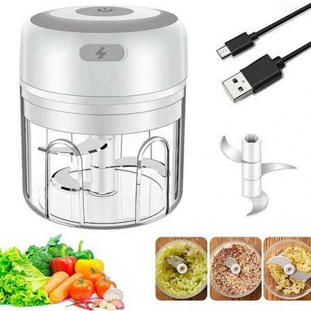 Elektrisk hvidløgsskræller og løgskærer